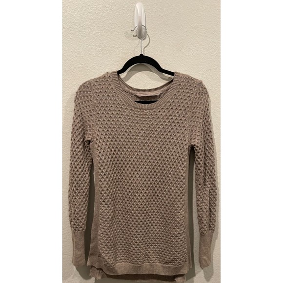 ATHLETA Honeycomb Grey Round Neck Sweater - Picture 2 of 5